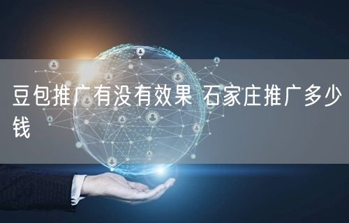 豆包推广有没有效果 石家庄推广多少钱