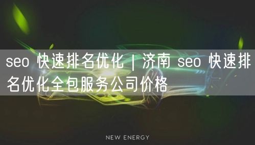 seo 快速排名优化｜济南 seo 快速排名优化全包服务公司价格