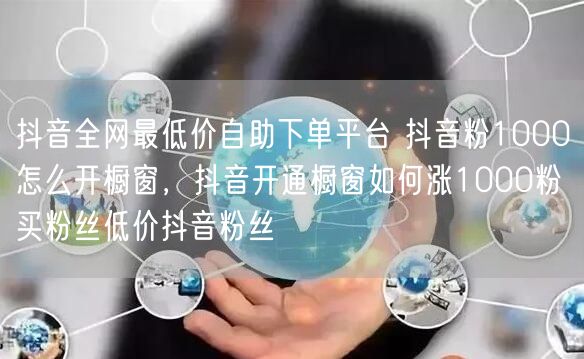 抖音全网最低价自助下单平台 抖音粉1000怎么开橱窗，抖音开通橱窗如何涨1000粉 买粉丝低价抖音粉丝