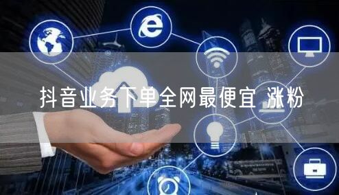 抖音业务下单全网最便宜 涨粉